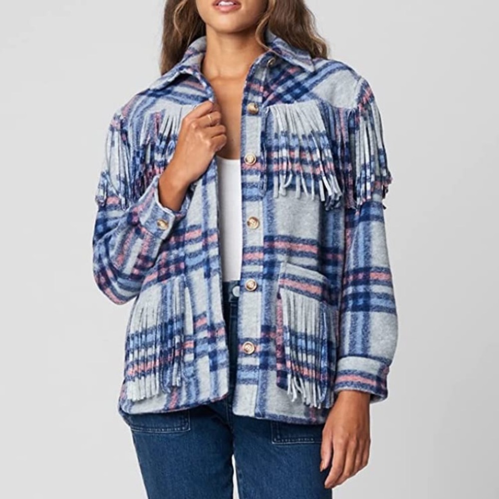 [BLANKNYC] Plaid Shirt Jacket, Shacket